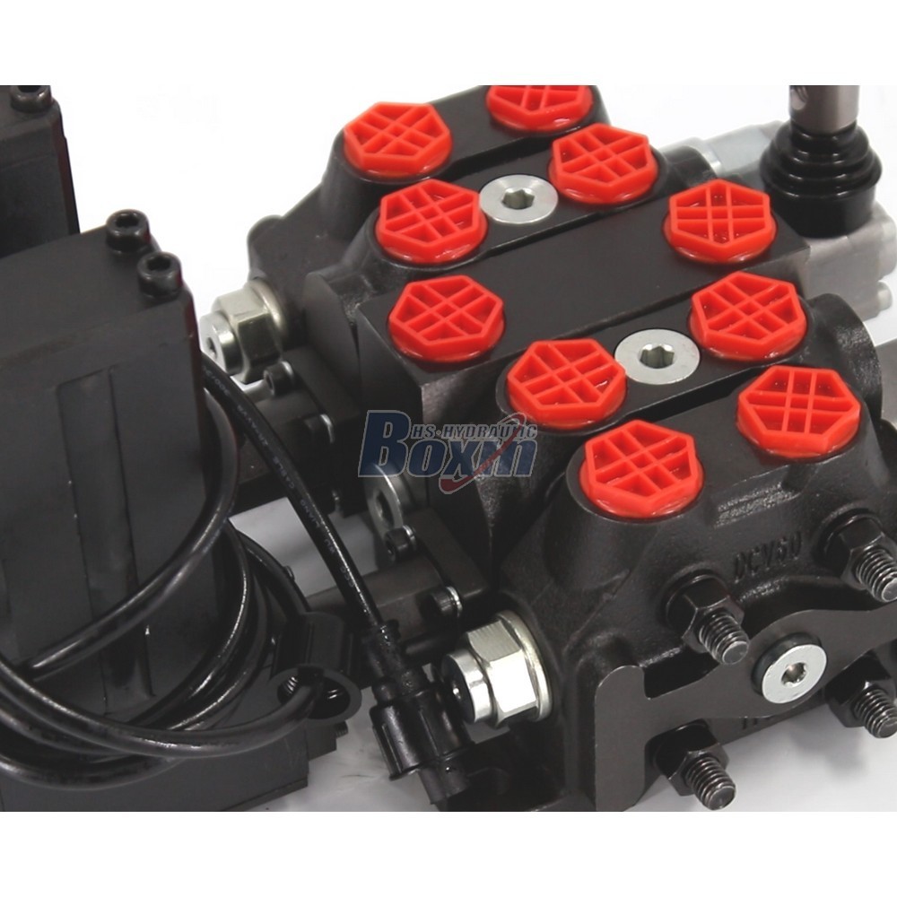 OEM/ODM and Custom Design DCV60 Electric Motor 2 Spool Sectional Directional Valve detail image